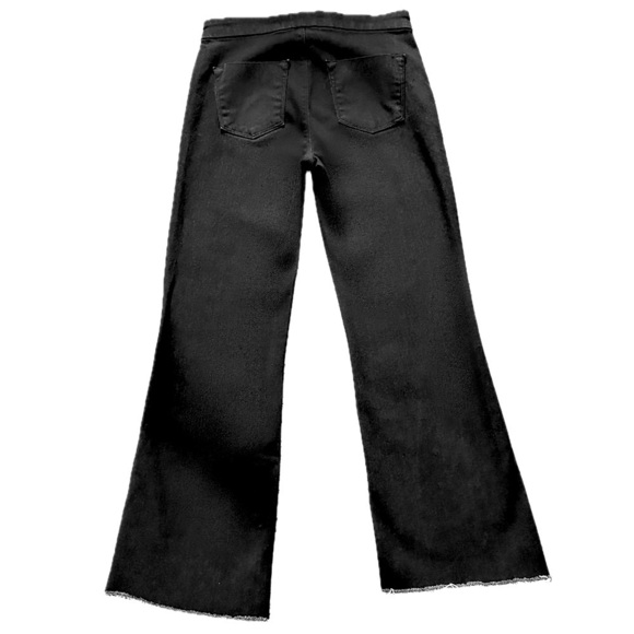 👖🏢 J BRAND Tailored Flare Jeans | Black Raw Hem | Mid-Rise Women’s 26‎ - Picture 2 of 4